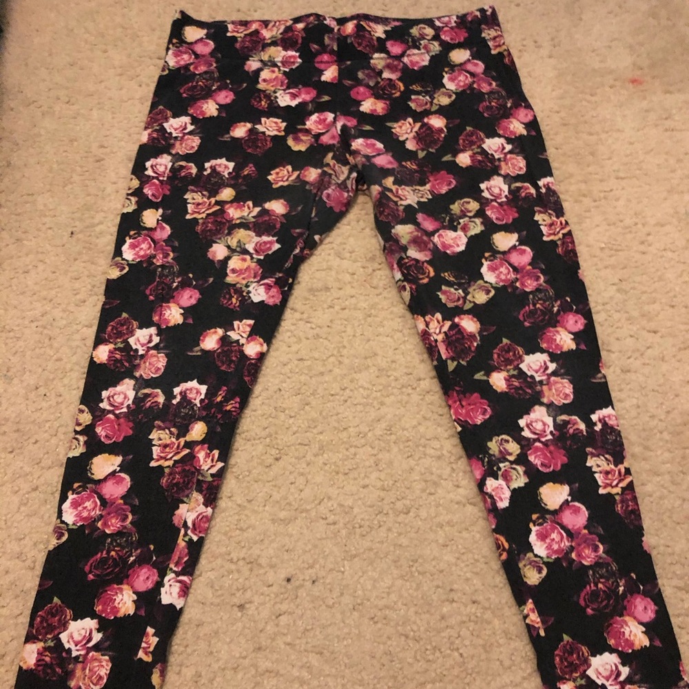 Floral leggings